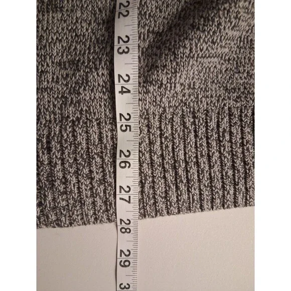 Eddie Bauer Mens XL Fisherman Sweater 100% Cotton 2 Button Crew Neck Knit Grey - Picture 7 of 7